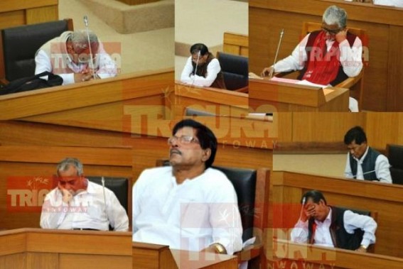 Dozing off in Tripura Assembly ! MLAs lead, but Chief Minister is not far behind